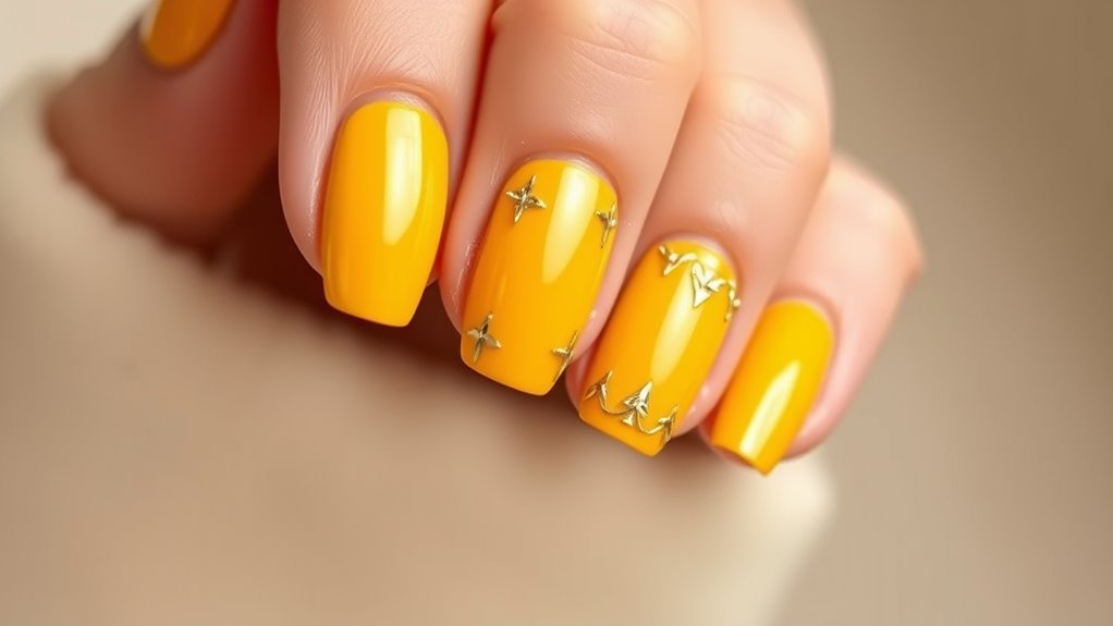 honey mustard nail designs