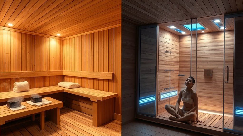 infrared vs traditional sauna