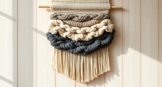 japandi inspired textile art