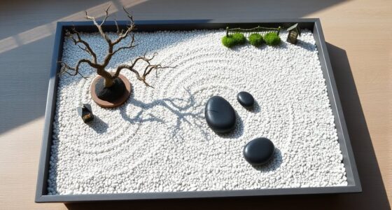 miniature zen garden arrangement