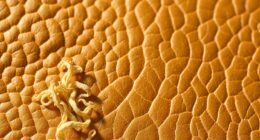 mushroom and apple leather