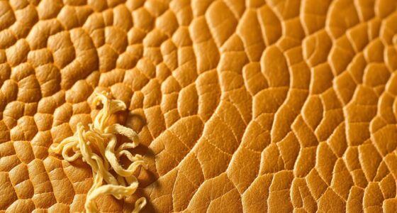 mushroom and apple leather