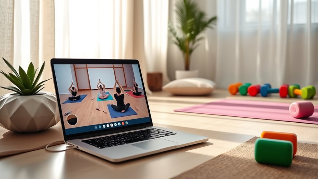 online wellness class options