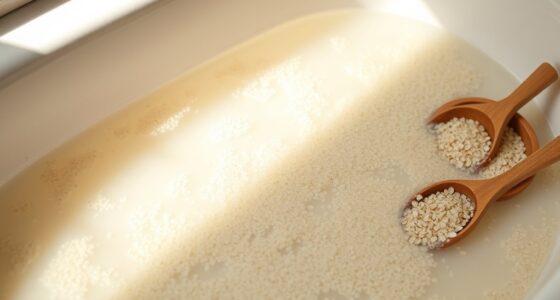 prepare calming oatmeal bath