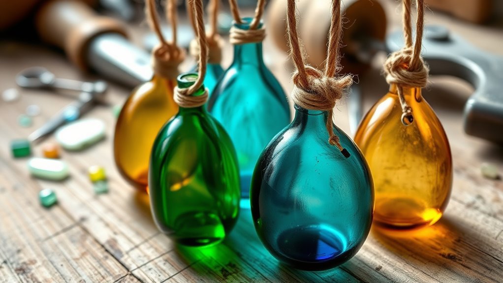 recycled glass jewelry craft