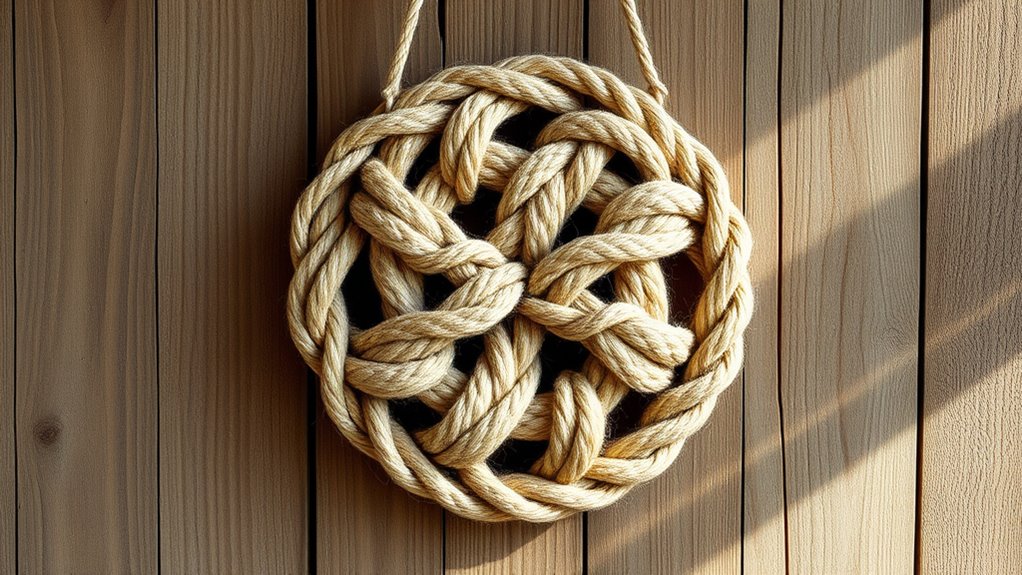 rope celtic knot wall