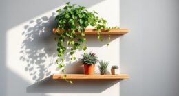 small space plant shelf