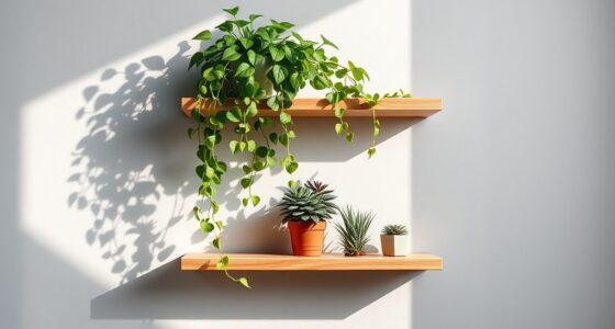 small space plant shelf