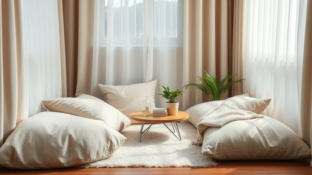 soothing textures and colors