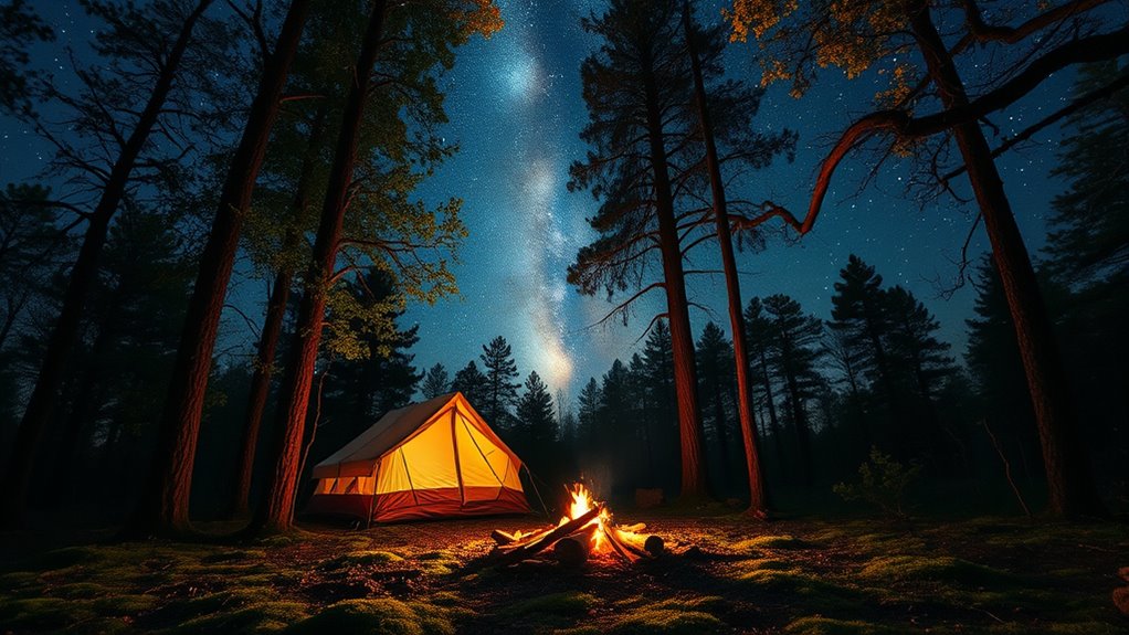 stargazing and nighttime wildlife