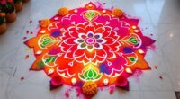 traditional indian rangoli design