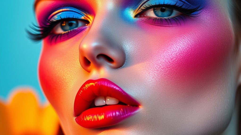 vibrant monochrome layered looks