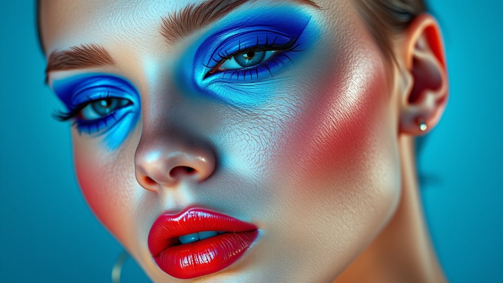 vivid color makeup trends