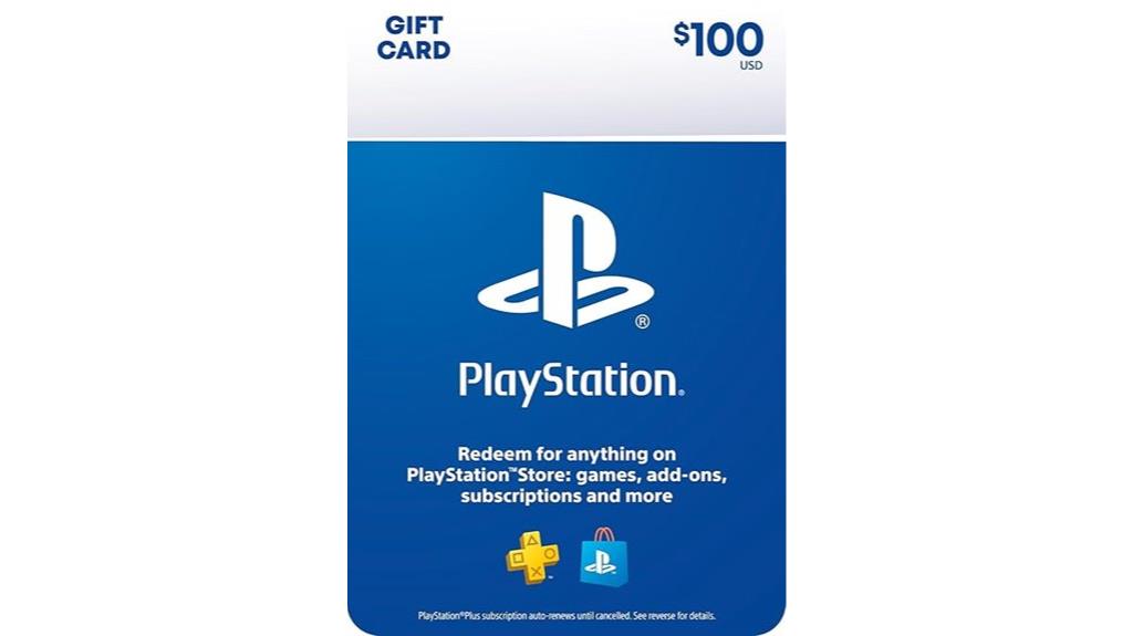 100 physical playstation gift