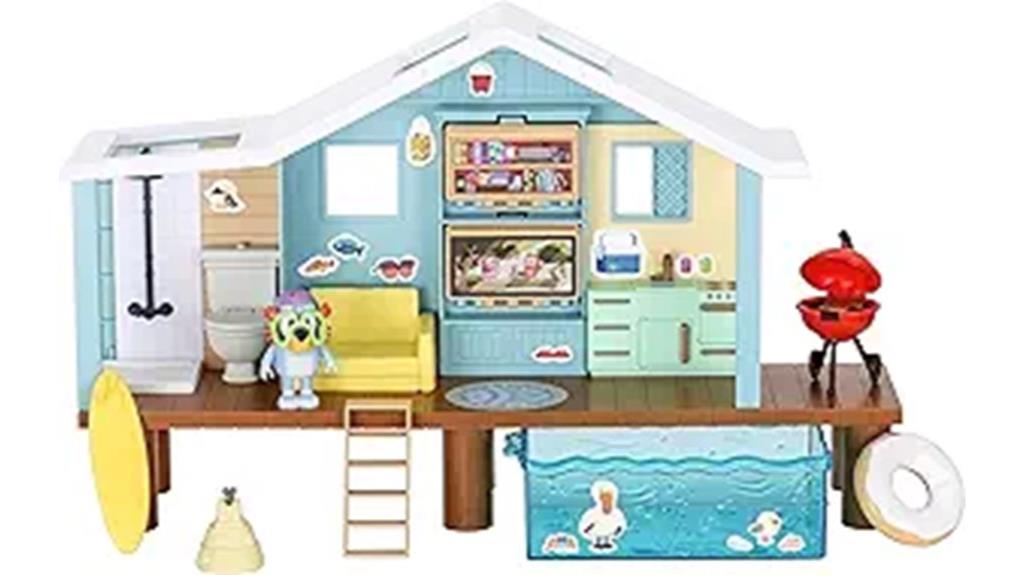 bluey beach cabin playset