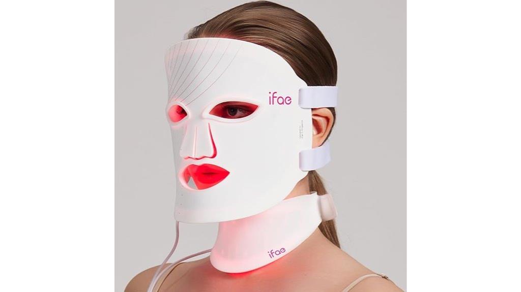 facial and neck red light