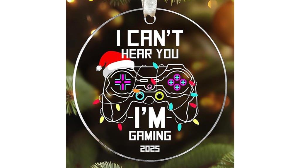 festive gaming decor ornaments