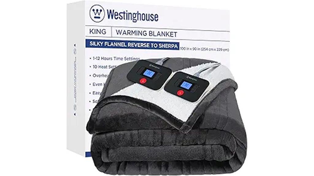 heated blanket with multiple levels