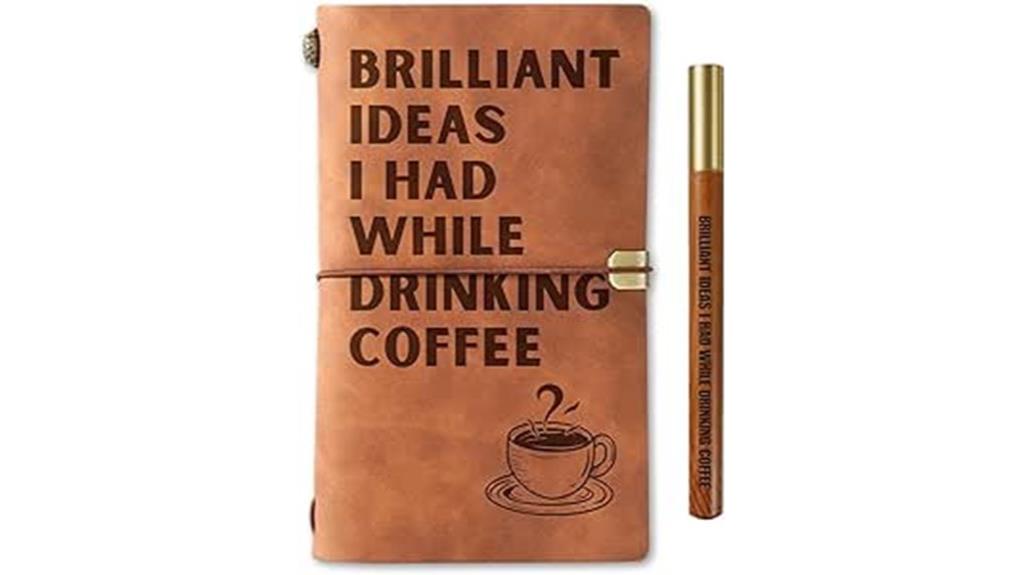 leather coffee lover s journal