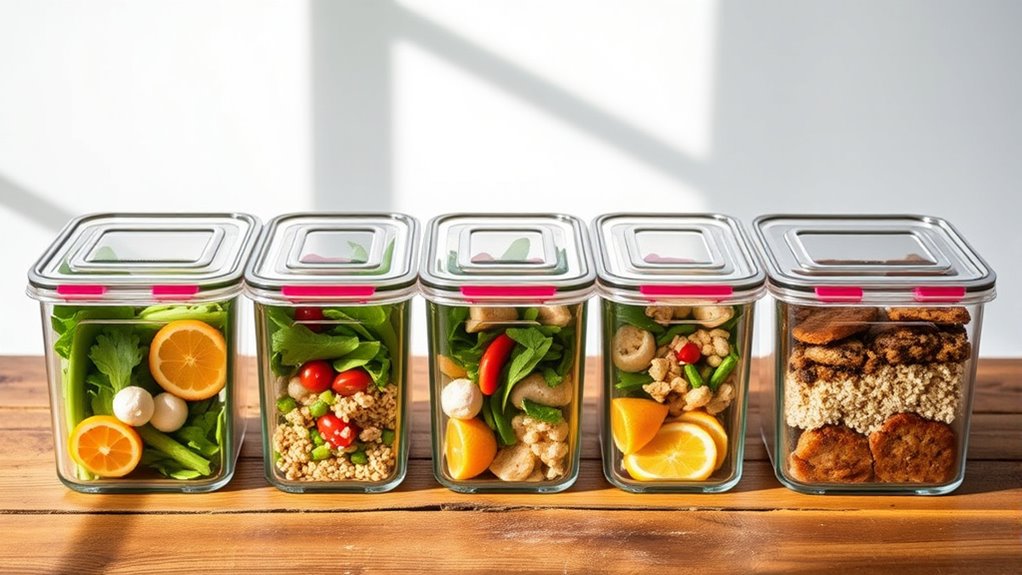 top glass meal container picks