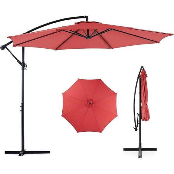 OLIXIS 10FT Offset Cantilever Patio Umbrella