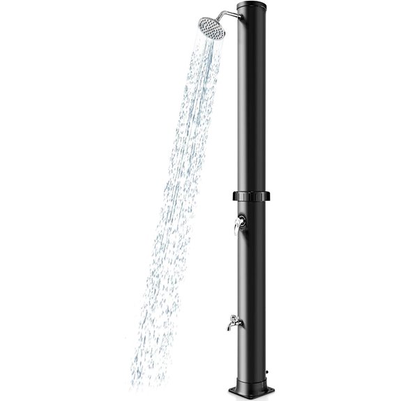 Goplus 10 Gallon Solar Outdoor Shower with Foot Spray