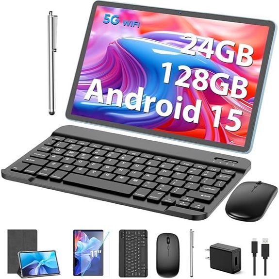 11-inch Android Tablet with Keyboard and Stylus