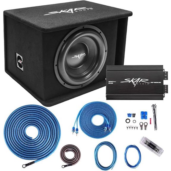 Skar Audio 12 SDR Subwoofer Bass Package with Amp