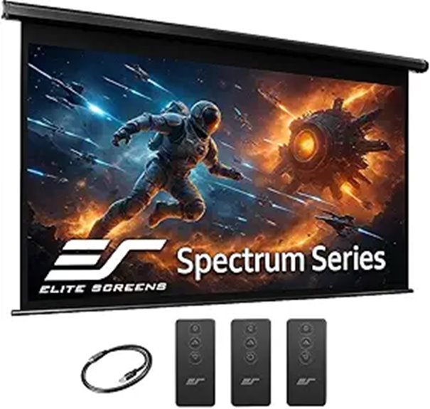 Elite Screens Spectrum 150-Inch Motorized Projector Screen