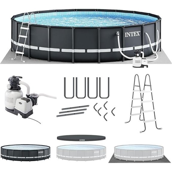 INTEX 20ft Above Ground Pool Set with Filter Pump
