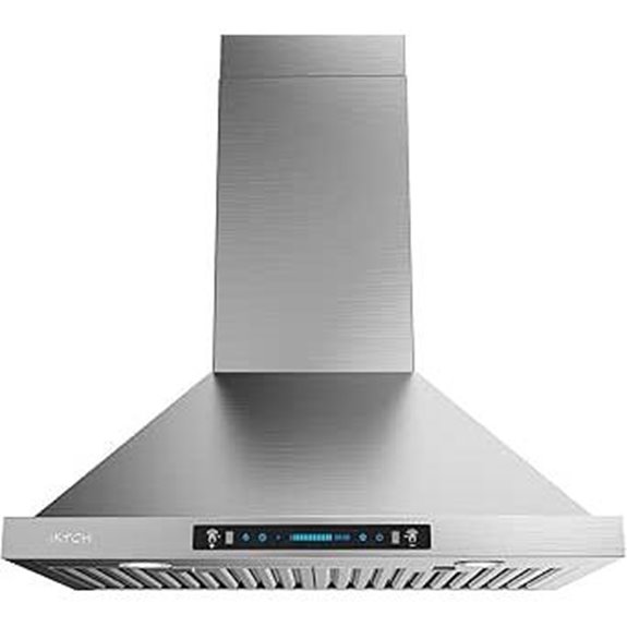 IKTCH 36-inch Wall Mount Range Hood with Touch Control
