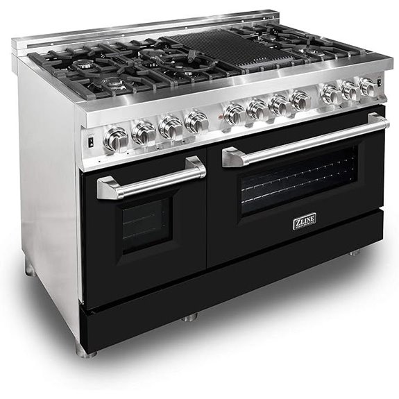 ZLINE 48-Inch Dual Fuel Range with 7 Burners