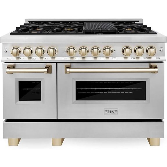 ZLINE Autograph 48 in. Dual Fuel Range with Ovens