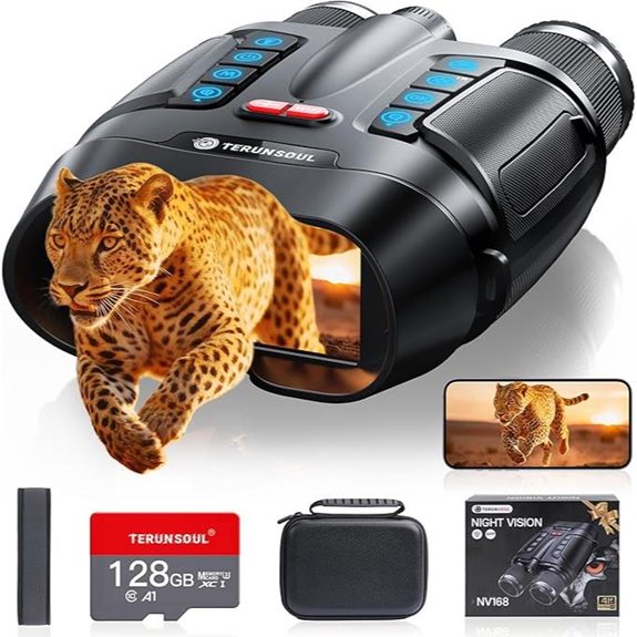 4K Night Vision Binoculars with App 8X Zoom