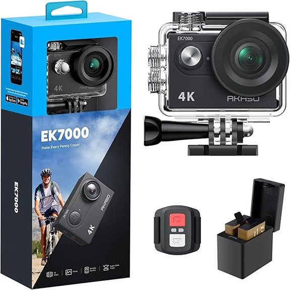 AKASO EK7000 4K Action Camera with Waterproof & Microphone