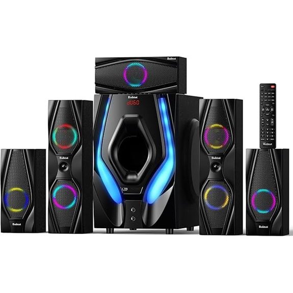 Bobtot 5.1 Channel Home Theater System with Subwoofer