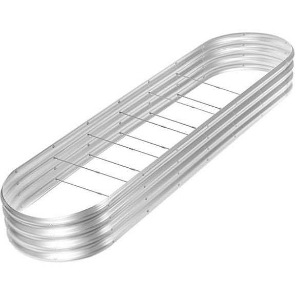 Land Guard 8ft Galvanized Raised Garden Bed Kit