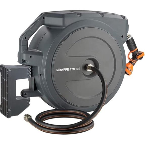 Giraffe Tools Retractable Garden Hose Reel 90 ft