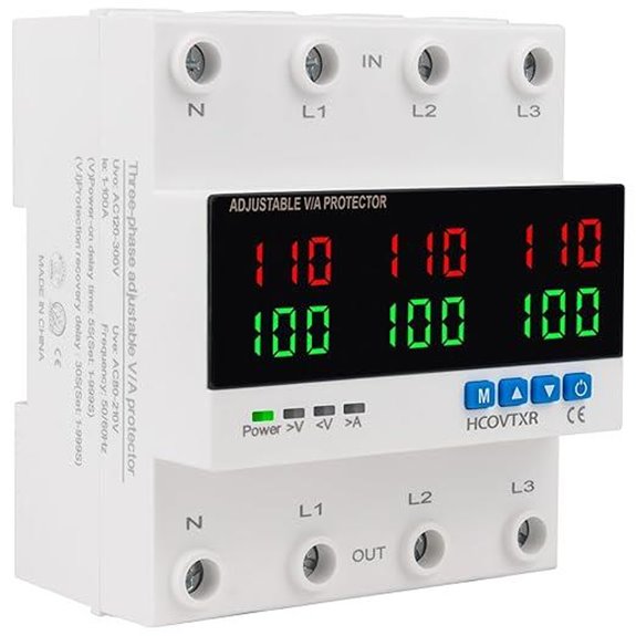 Adjustable 110VAC 100A Circuit Breaker with LED Display