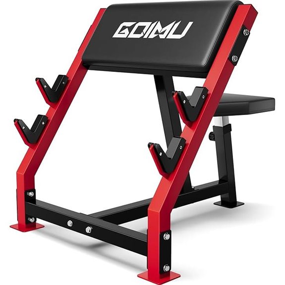 Preacher Curl Bench with Adjustable Bicep Station