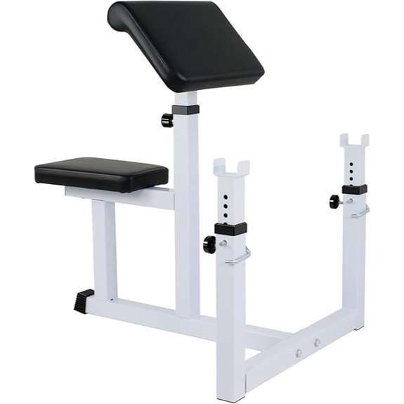 Adjustable Preacher Curl Bench for Biceps Training