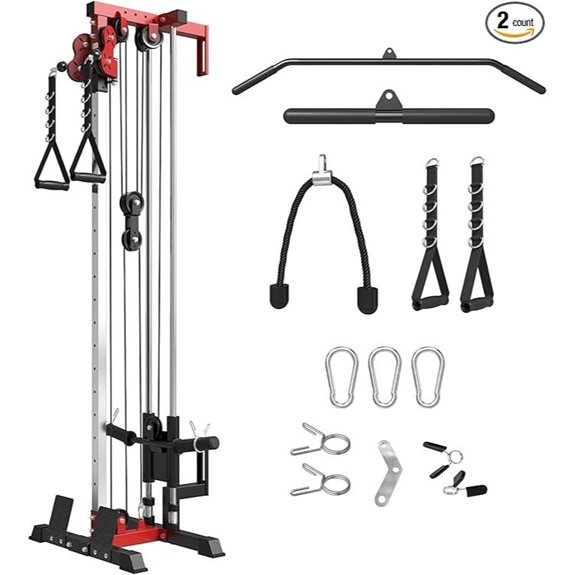 Mikolo Wall Mount Cable Station with Adjustable Pulleys