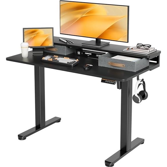 Seang Electric Standing Desk with Storage and Presets