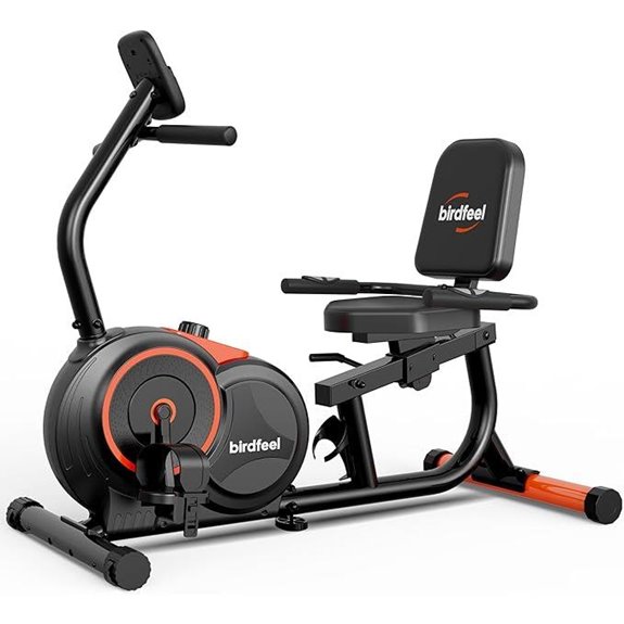 Recumbent Exercise Bike with Adjustable Gears and Seats