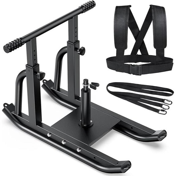 Heavy-Duty Adjustable Weight Sled for Fitness Training
