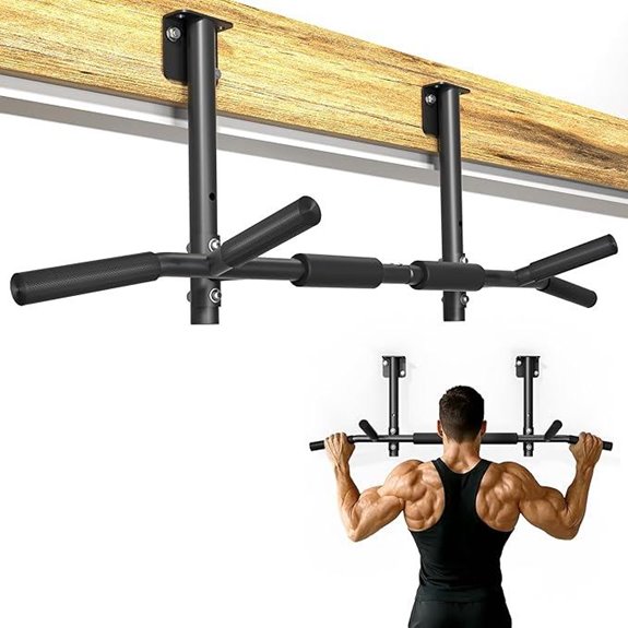 Joist Mounted Pull-Up Bar Adjustable 42 Wide