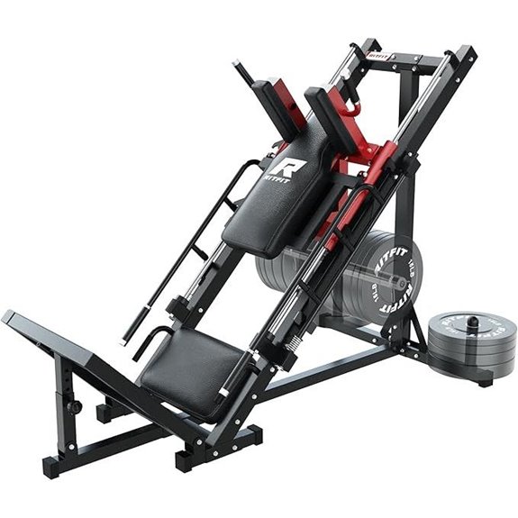 RitFit Adjustable Leg Press & Hack Squat Machine