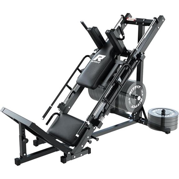 RitFit Adjustable Leg Press & Hack Squat Machine