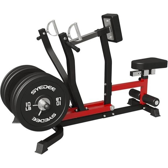 Seated Row Machine with Adjustable Multi-Grip Arms
