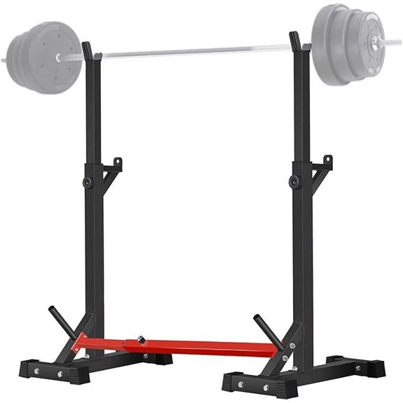 CANPA Adjustable Squat Rack with Dumbbell Stands
